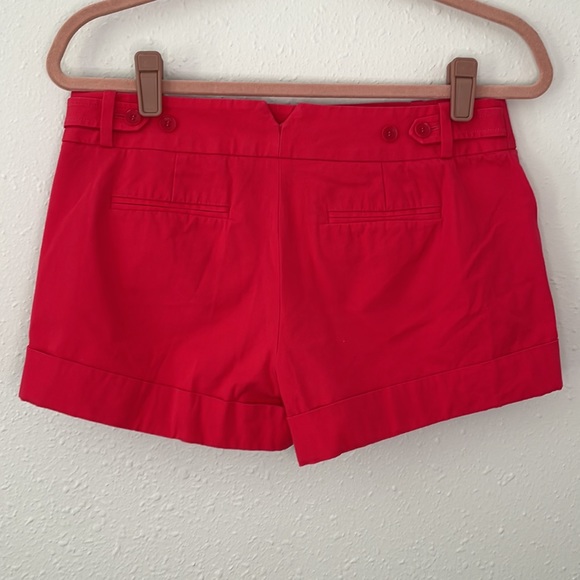 BCBG MaxAzria Red Shorts size M - Picture 5 of 6
